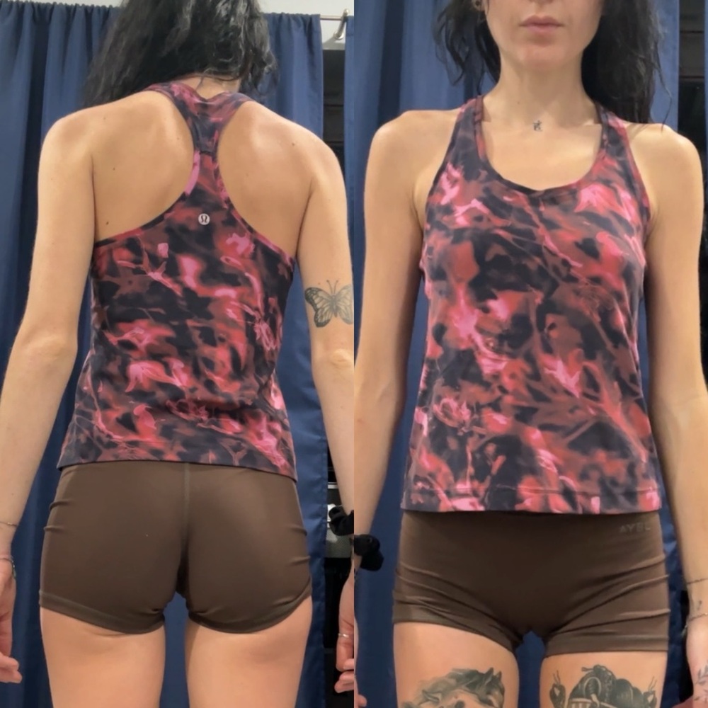 Lululemon Pink Blossom  ‘Cool Racerback Short Tank Top Nulu’